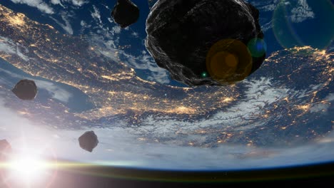 Erde-Und-Asteroiden